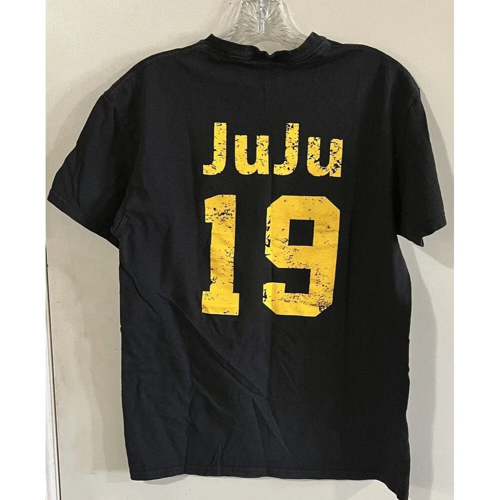 Pittsburgh Football Established 1933 JuJu #19  Medium Black T-Shirt